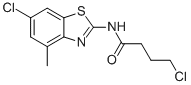 4-CHLORO-N-(6-CHLORO-4-METHYL-2-BENZOTHIAZOLYL)-BUTANAMIDE Structure