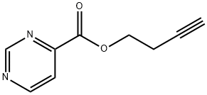 4-Pyrimidinecarboxylicacid,3-butynylester(9CI) Structure