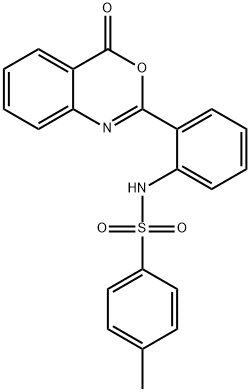 N-[2-(4-oxo-4H-3,1-benzoxazin-2-yl)phenyl]-p-toluenesulphonamide Structure
