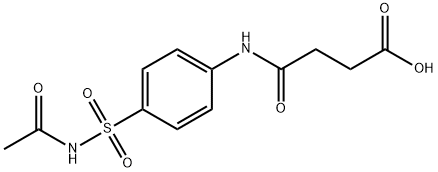 4-[[4-[(acetamido)sulphonyl]phenyl]amino]-4-oxobutyric acid   Structure