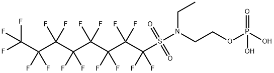 N-ethylheptadecafluoro-N-[2-(phosphonooxy)ethyl]octanesulphonamide  Structure