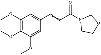 3-[1-Oxo-3-(3,4,5-trimethoxyphenyl)-2-propenyl]tetrahydrooxazole Structure