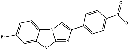 7-BROMO-2-(4-NITROPHENYL)IMIDAZO[2,1-B]BENZOTHIAZOLE Structure