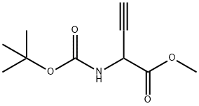3-Butynoicacid,2-[[(1,1-dimethylethoxy)carbonyl]amino]-,methylester(9CI) Structure