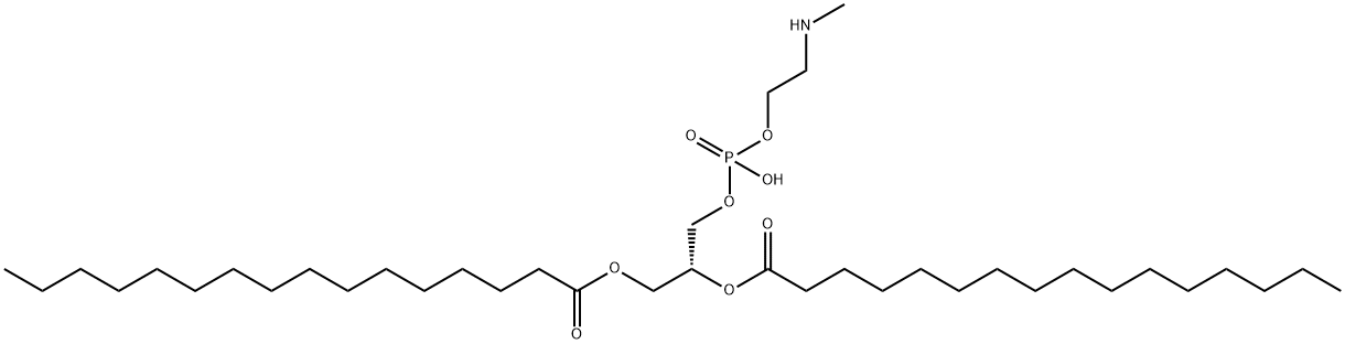 1,2-DIPALMITOYL-SN-GLYCERO-3-PHOSPHO-(N-METHYL)-ETHANOLAMINE Structure