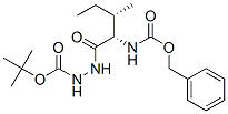 2-[(2S,3S)-2-[[(Benzyloxy)carbonyl]amino]3-methyl-1-oxopentyl]hydrazine-1-carboxylic acid tert-butyl ester Structure
