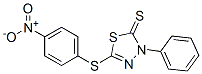 5-(p-nitrophenylthio)-3-phenyl-1,3,4-thiadiazole-2(3H)-thione Structure