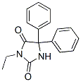 3-Ethyl-5,5-diphenylhydantoin Structure