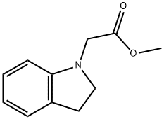 (2,3-Dihydro-indol-1-yl)-acetic acid Methyl ester Structure