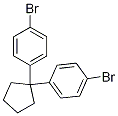 1,1-bis(4-broMophenyl)cyclopentane Structure