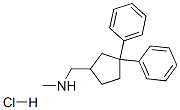 1-(3,3-diphenylcyclopentyl)-N-methyl-methanamine hydrochloride Structure