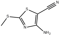 4-AMINO-2-METHYLTHIOTHIAZOLE-5-CARBONITRILE Structure
