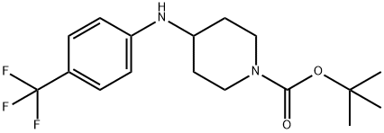1-BOC-4-(4-TRIFLUOROMETHYL-PHENYLAMINO)-PIPERIDINE Structure