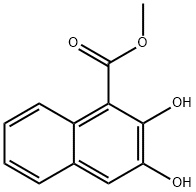 1-Naphthalenecarboxylic acid, 2,3-dihydroxy-, methyl ester (9CI) Structure