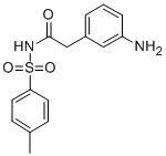 N-[2-(3-AMINO-PHENYL)-ACETYL]-4-METHYL-BENZENESULFONAMIDE Structure