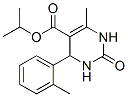 5-Pyrimidinecarboxylicacid,1,2,3,4-tetrahydro-6-methyl-4-(2-methylphenyl)-2-oxo-,1-methylethylester(9CI) Structure