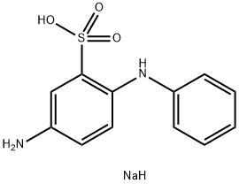 sodium 5-amino-2-anilinobenzenesulphonate  Structure