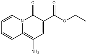 Ethyl 1-amino-4-oxo-4H-quinolizine-3-carboxylate Structure