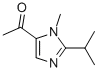 Ethanone, 1-[1-methyl-2-(1-methylethyl)-1H-imidazol-5-yl]- (9CI) Structure
