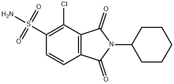 4-chloro-2-cyclohexyl-2,3-dihydro-1,3-dioxo-1H-isoindole-5-sulphonamide Structure