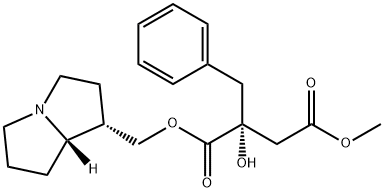 (2R)-2-Hydroxy-2-benzylbutanedioic acid 1-[[(4S,5S)-1-azabicyclo[3.3.0]octan-4-yl]methyl]4-methyl ester Structure