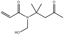 HYDROXYMETHYLDIACETONEACRYLAMIDE Structure