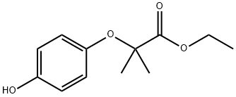 2-(4-Hydroxyphenoxy)-2-methylpropionic acid ethyl ester Structure