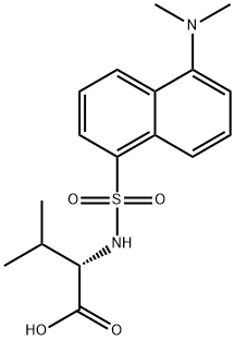 DANSYL-DL-VALINE CYCLOHEXYLAMMONIUM SALT Structure