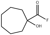 Cycloheptanecarbonyl fluoride, 1-hydroxy- (9CI) Structure