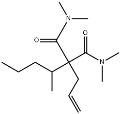 N,N,N',N'-Tetramethyl-2-(1-methylbutyl)-2-(2-propenyl)propanediamide Structure