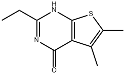 Thieno[2,3-d]pyrimidin-4(1H)-one, 2-ethyl-5,6-dimethyl- (9CI) Structure