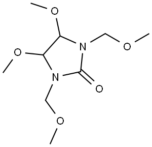 1,3-BIS(METHOXYMETHYL)-4,5-DIMETHOXY- 2-IMIDAZOLIDINONE Structure