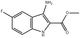 3-AMINO-5-FLUORO-1H-INDOLE-2-CARBOXYLIC ACID METHYL ESTER Structure
