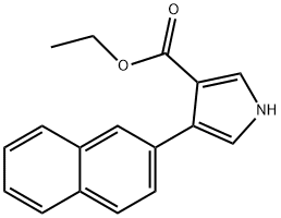 4-(2-NAPHTHALENYL)-1H-PYRROLE-3-CARBOXYLIC ACID ETHYL ESTER Structure