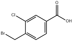 4-BROMOMETHYL-3-CHLOROBENZOIC ACID Structure