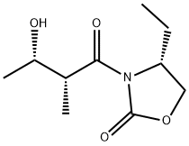 2-Oxazolidinone,4-ethyl-3-[(2R,3S)-3-hydroxy-2-methyl-1-oxobutyl]-,(4R)-(9CI) Structure