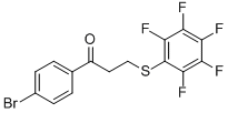 1-(4-BROMOPHENYL)-3-[(2,3,4,5,6-PENTAFLUOROPHENYL)SULFANYL]-1-PROPANONE Structure