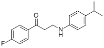 1-(4-FLUOROPHENYL)-3-(4-ISOPROPYLANILINO)-1-PROPANONE Structure