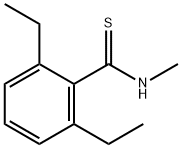 Benzenecarbothioamide, 2,6-diethyl-N-methyl- (9CI) Structure