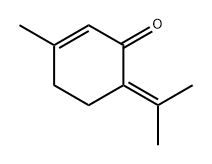 3-methyl-6-(1-methylethylidene)cyclohex-2-en-1-one  Structure