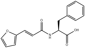 N-(3-(2-furyl)acryloyl)phenylalanine Structure