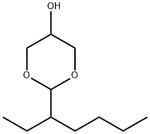 2-(1-ethylpentyl)-1,3-dioxan-5-ol  Structure