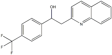 2-QUINOLIN-2-YL-1-(4-TRIFLUOROMETHYLPHENYL)ETHANOL Structure