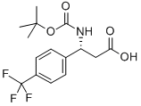 (R)-BOC-4-(TRIFLUOROMETHYL)-BETA-PHE-OH Structure