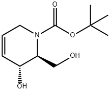 (2S,3R)-1(2H)-PYRIDINECARBOXYLIC ACID, 3,6-DIHYDRO-3-HYDROXY-2-(HYDROXYMETHYL)-, 1,1-DIMETHYLETHYL ESTER Structure