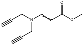 3-[Bis(2-propynyl)amino]acrylic acid methyl ester Structure