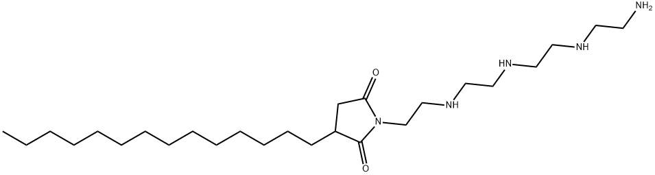 1-[2-[[2-[[2-[(2-aminoethyl)amino]ethyl]amino]ethyl]amino]ethyl]-3-tetradecylpyrrolidine-2,5-dione  Structure