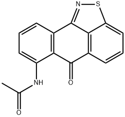 N-(6-oxo-6H-anthra[9,1-cd]isothiazol-7-yl)acetamide Structure