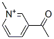 3-acetyl-1-methylpyridinium Structure
