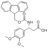 FMOC-(R)-3-AMINO-3-(3,4-DIMETHOXY-PHENYL)-PROPIONIC ACID Structure